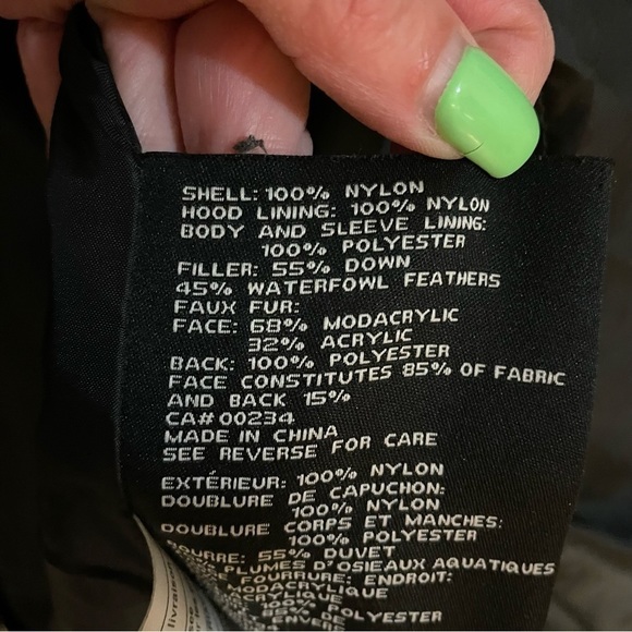 London Fog Down Waterfowl Feathers Faux Fur Knee length Side Zip Hood… - Picture 12 of 15